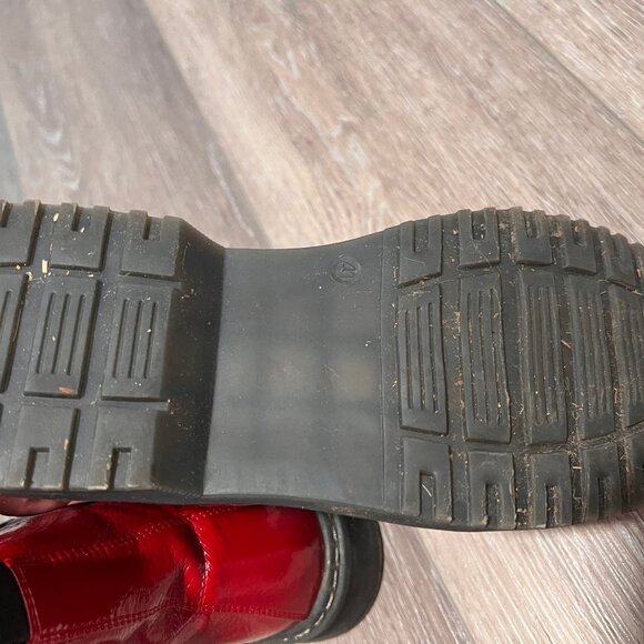 womens red boots - Picture 5 of 5